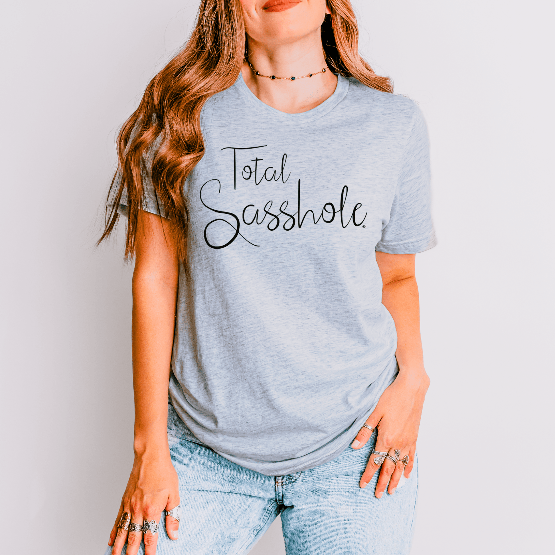 Warning: High Levels of Sass Ahead with this Total Sasshole® T-shirt for Women - Funny Graphic Tee by Sasshole® Clothing