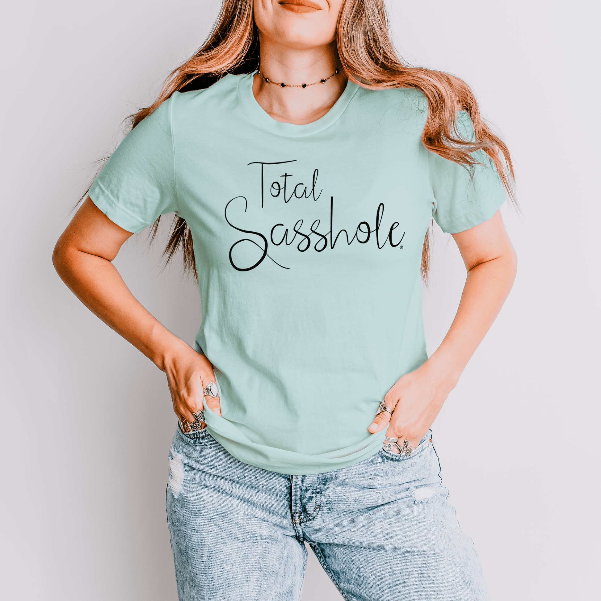 Warning: High Levels of Sass Ahead with this Total Sasshole® T-shirt for Women - Funny Graphic Tee by Sasshole® Clothing