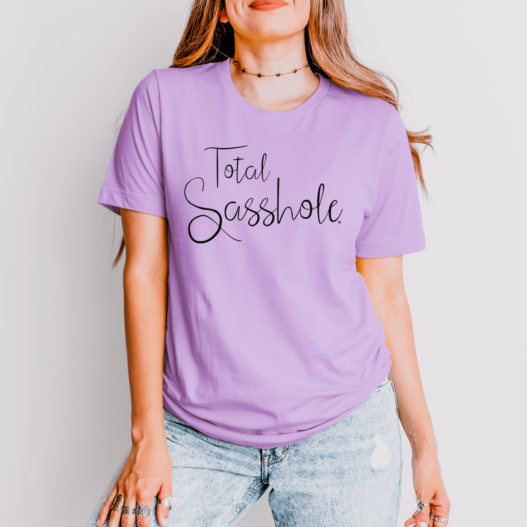 Image of Warning: High Levels of Sass Ahead with this Total Sasshole® T-shirt for Women - Funny Graphic Tee by Sasshole® Clothing