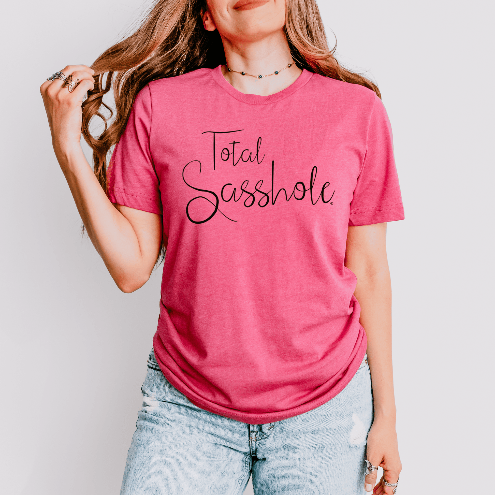 Warning: High Levels of Sass Ahead with this Total Sasshole® T-shirt for Women - Funny Graphic Tee by Sasshole® Clothing