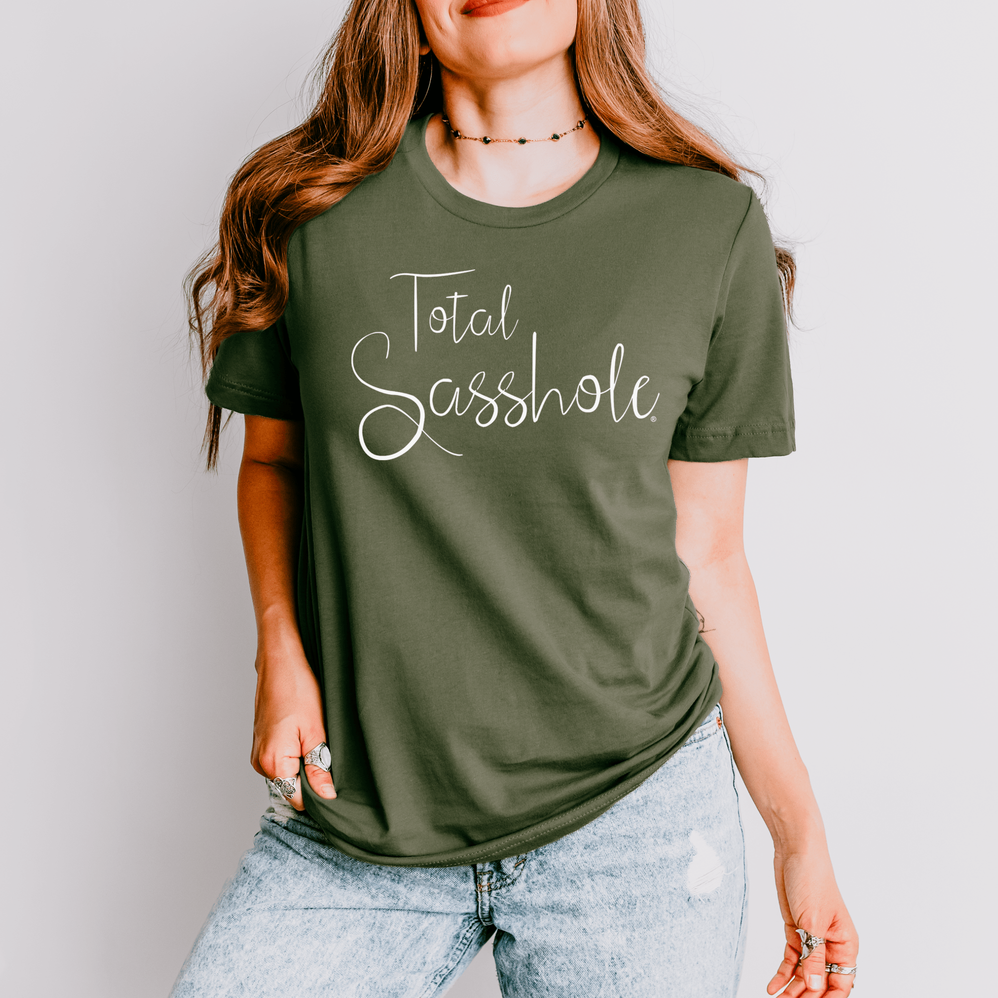 Warning: High Levels of Sass Ahead with this Total Sasshole® T-shirt for Women - Funny Graphic Tee by Sasshole® Clothing