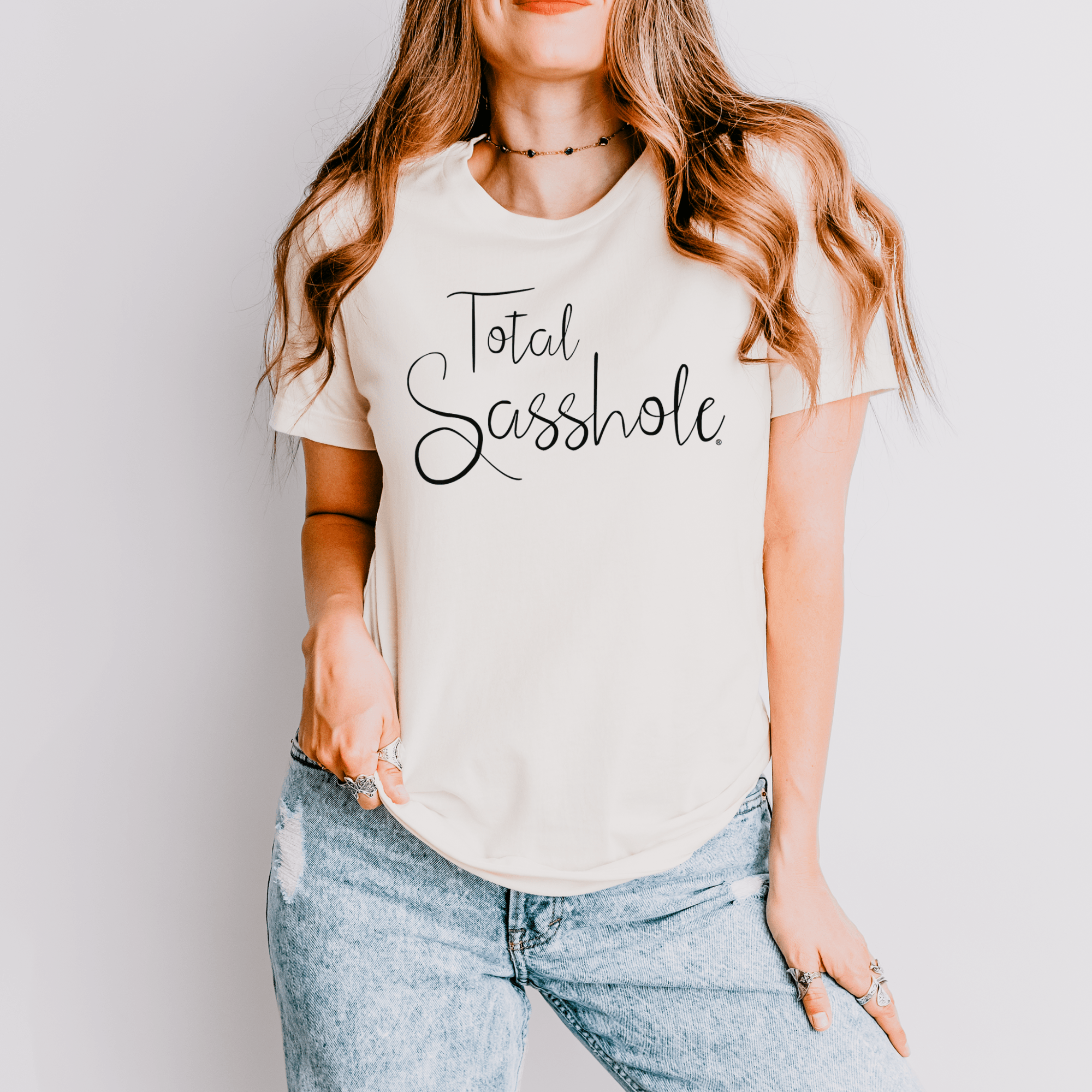 Warning: High Levels of Sass Ahead with this Total Sasshole® T-shirt for Women - Funny Graphic Tee by Sasshole® Clothing