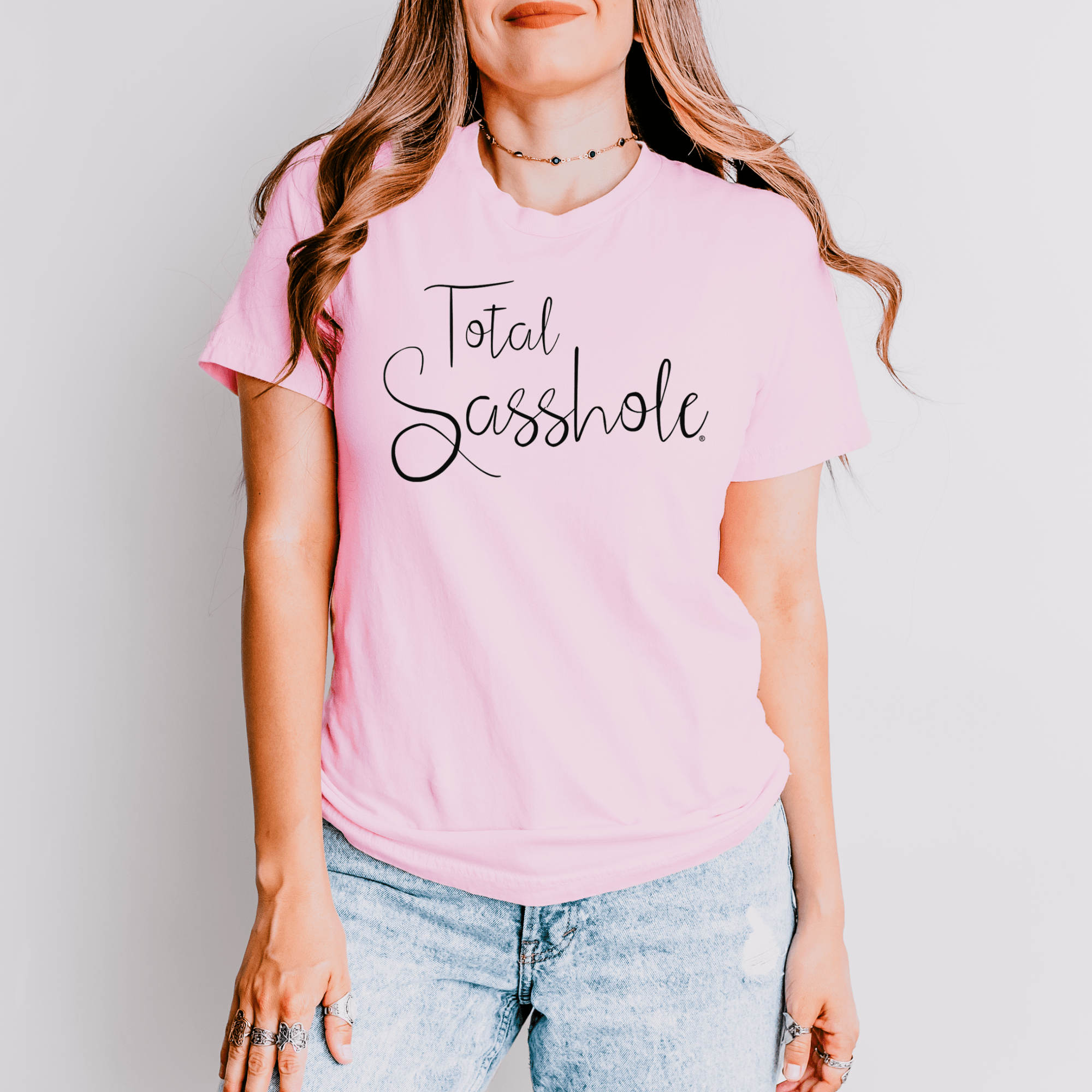 Image of Warning: High Levels of Sass Ahead with this Total Sasshole® T-shirt for Women - Funny Graphic Tee by Sasshole® Clothing