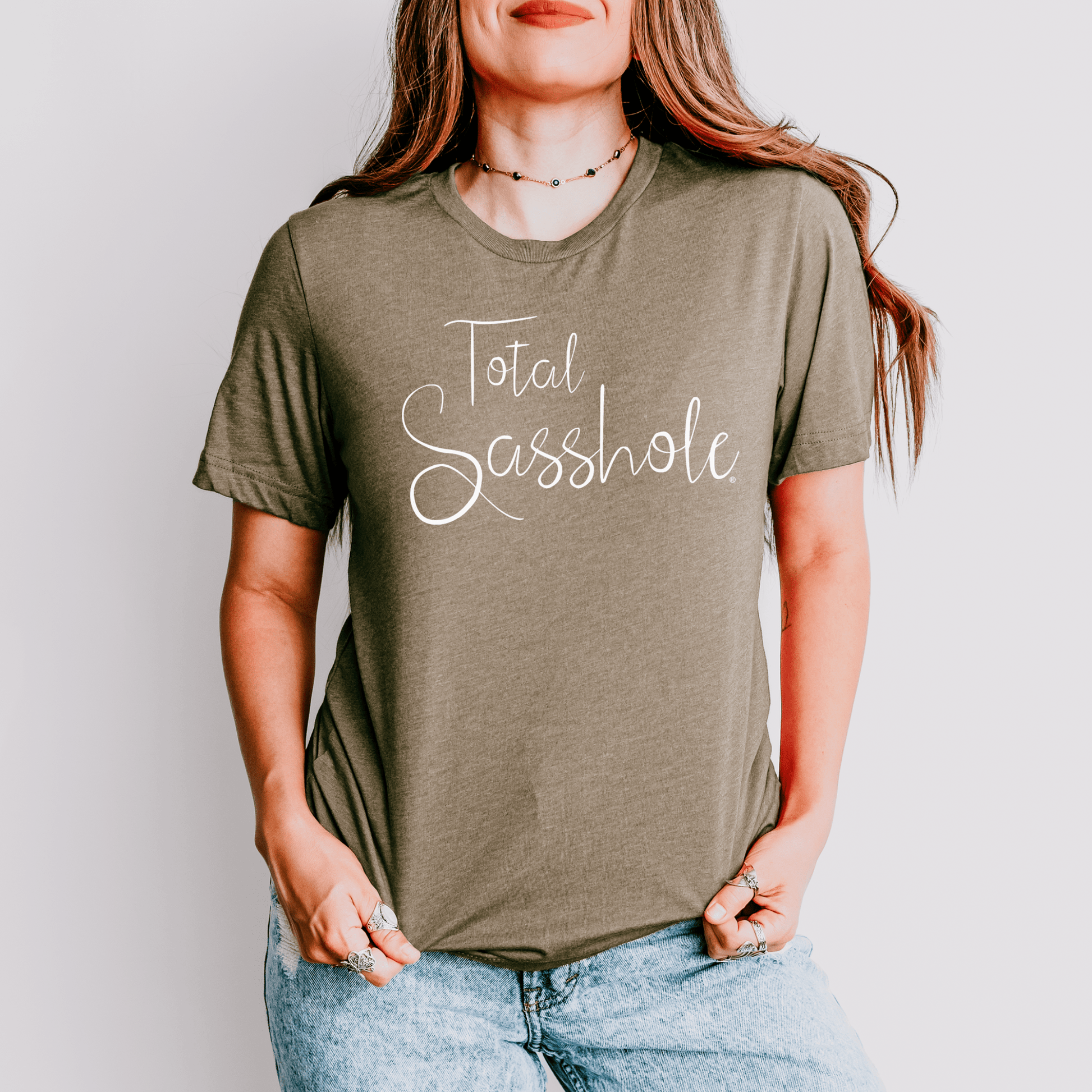 Warning: High Levels of Sass Ahead with this Total Sasshole® T-shirt for Women - Funny Graphic Tee by Sasshole® Clothing
