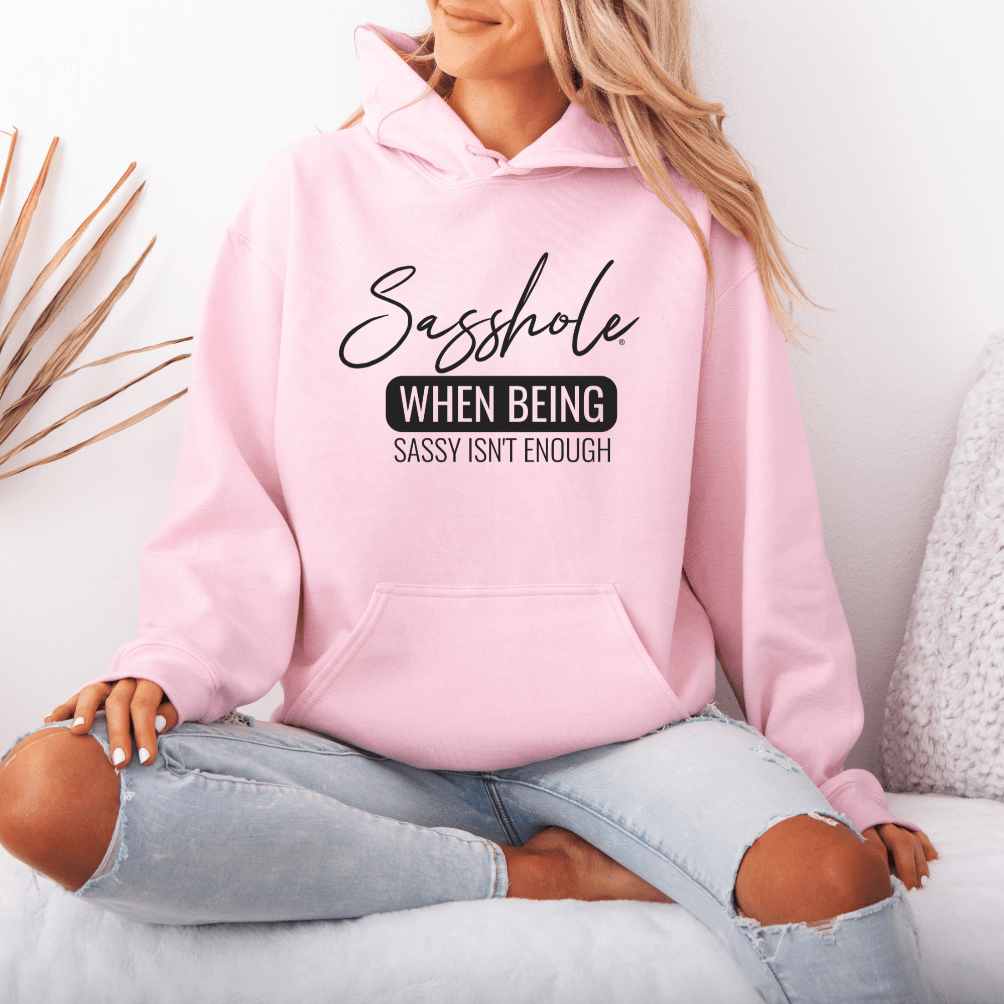 Image of When Sass Isn’t Enough – Women’s Hoodie | Cute Sassy Graphic Tee | Sasshole® - Funny Graphic Tee by Sasshole® Clothing