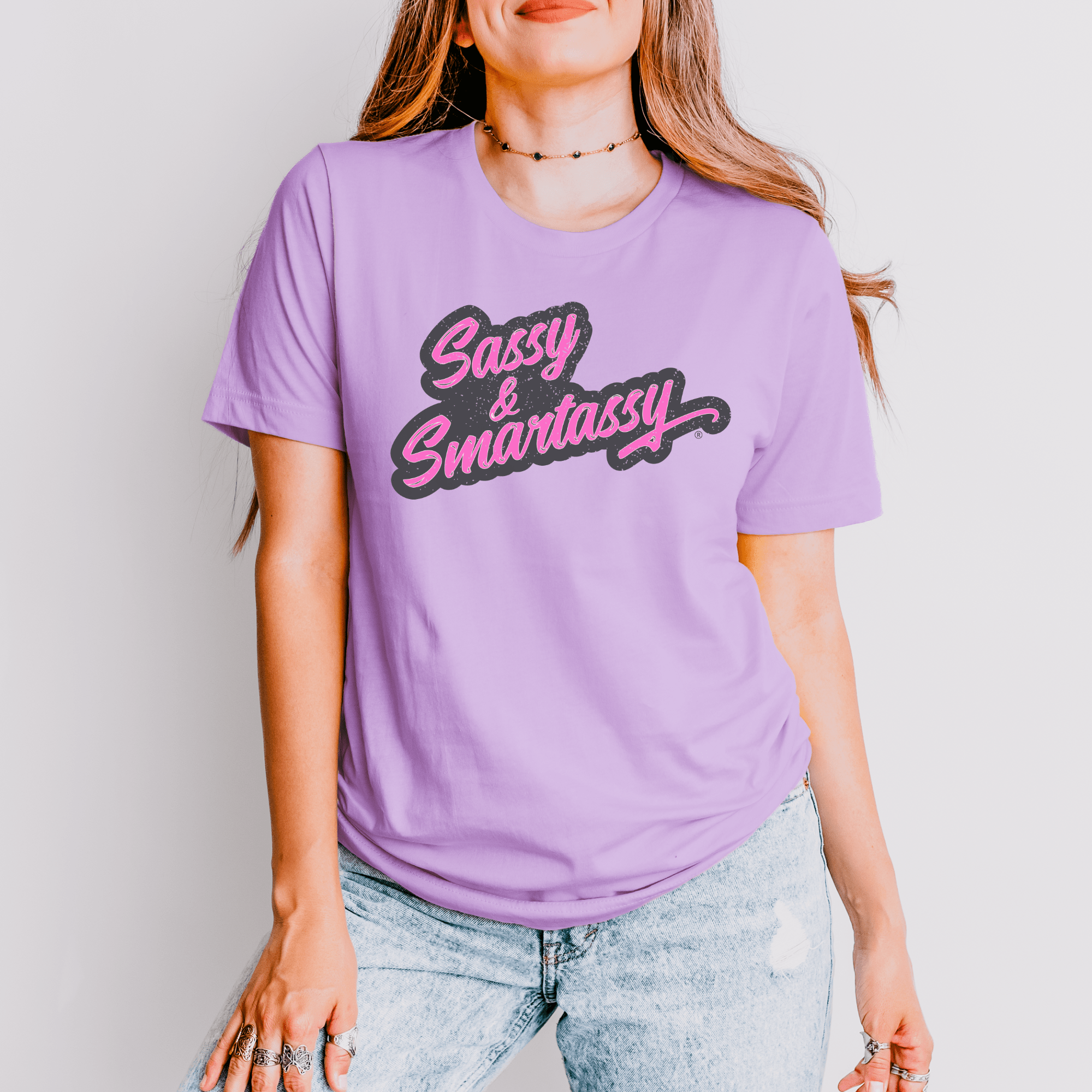 Image of Wit and Smarts: Sassy & Smartassy® Women's Graphic Tshirt - Funny Graphic Tee by Sasshole® Clothing