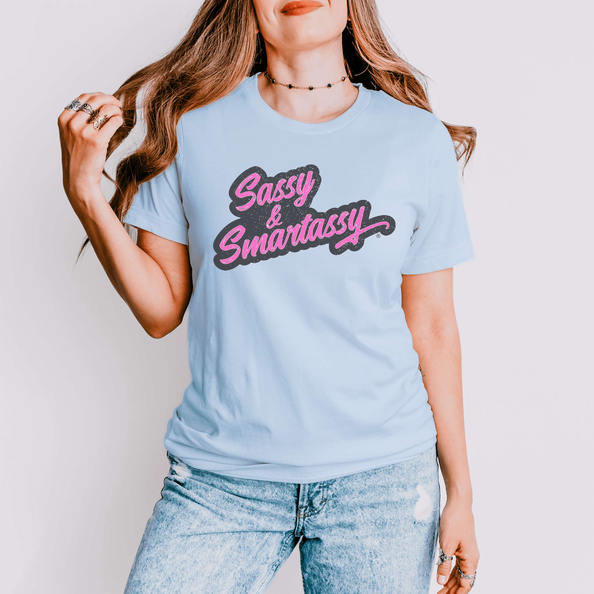 Wit and Smarts: Sassy & Smartassy® Women's Graphic Tshirt - Funny Graphic Tee by Sasshole® Clothing