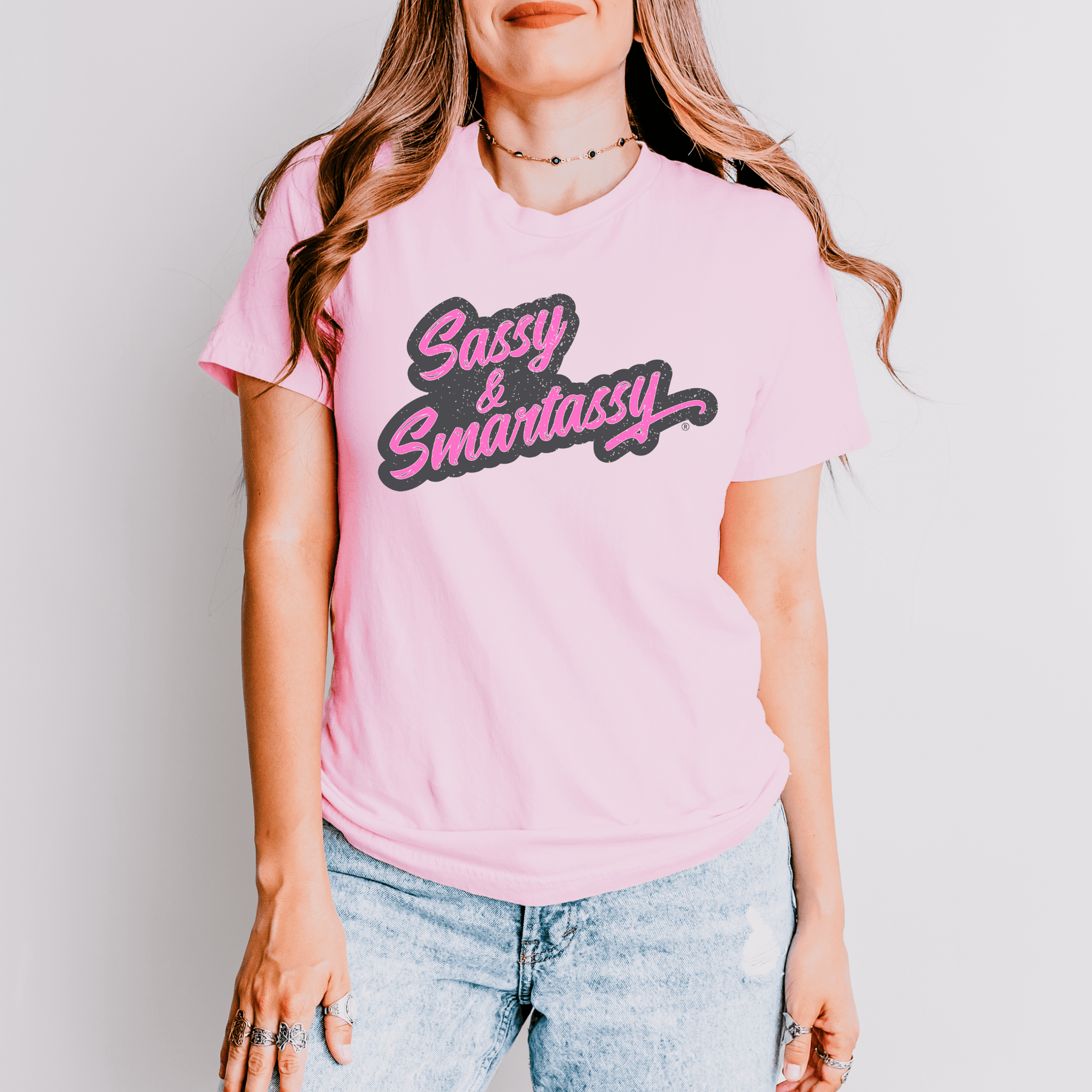 Wit and Smarts: Sassy & Smartassy® Women's Graphic Tshirt - Funny Graphic Tee by Sasshole® Clothing
