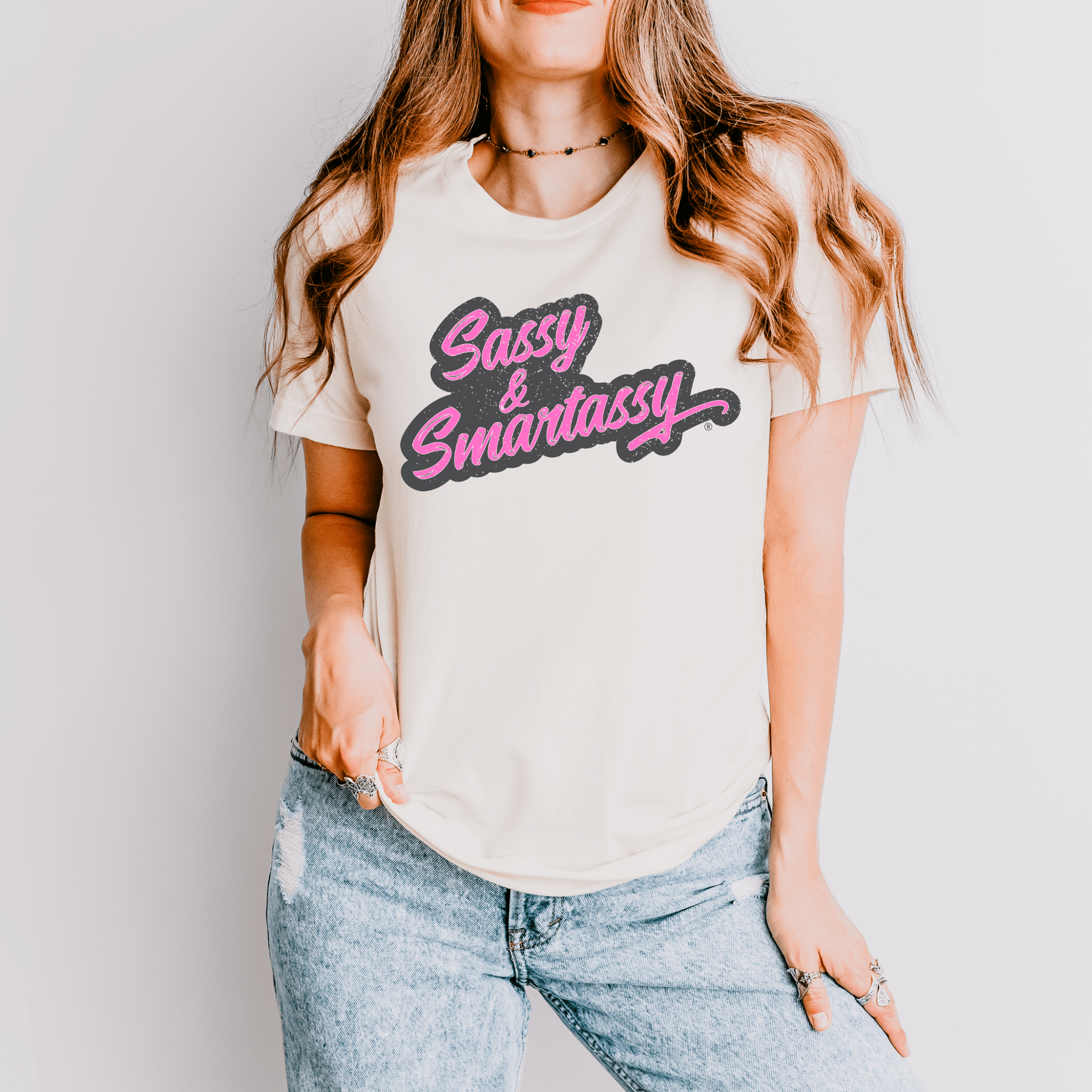 Image of Wit and Smarts: Sassy & Smartassy® Women's Graphic Tshirt - Funny Graphic Tee by Sasshole® Clothing