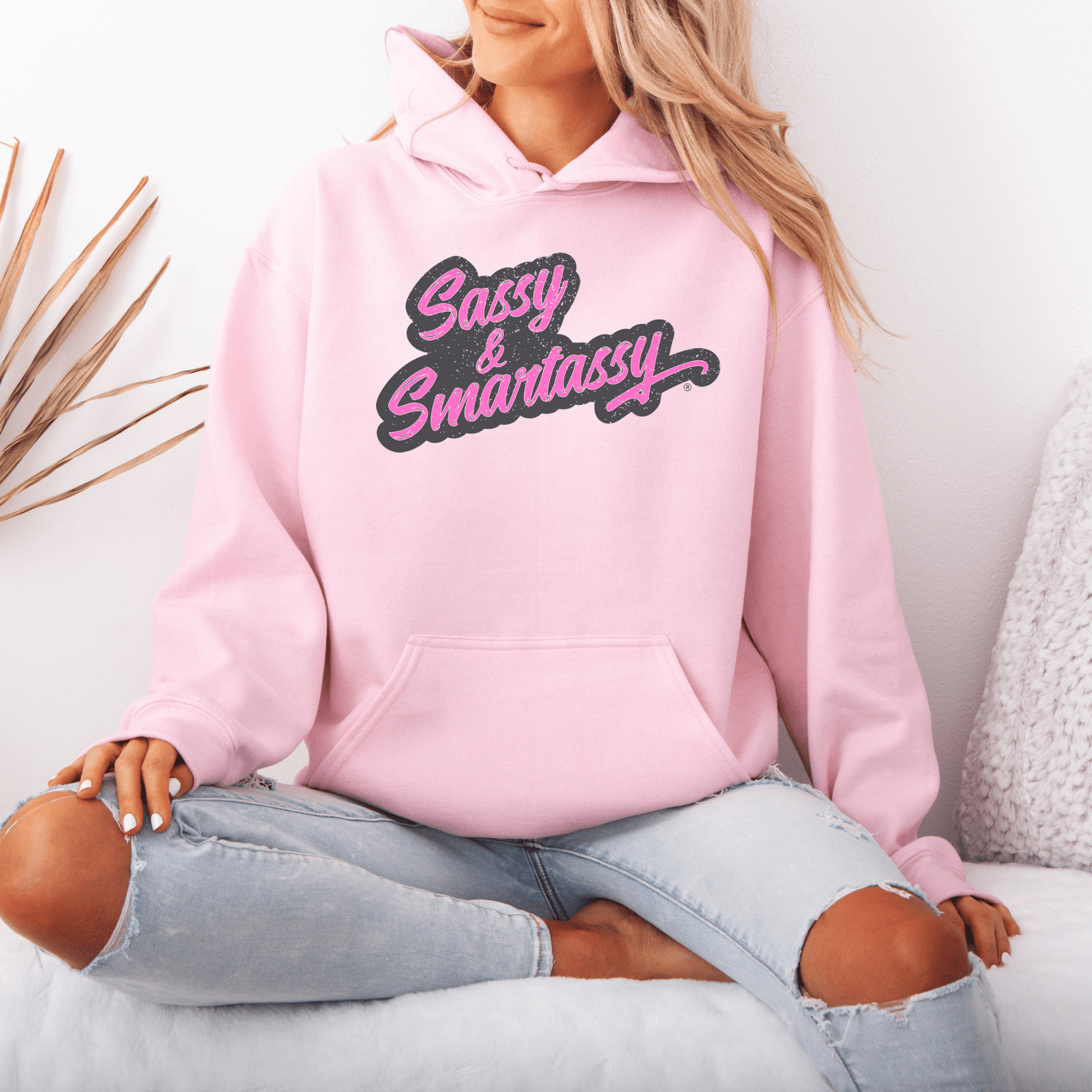 Wit and Warmth: Sassy & Smartassy® Women's Graphic Hoodie - Funny Graphic Tee by Sasshole® Clothing