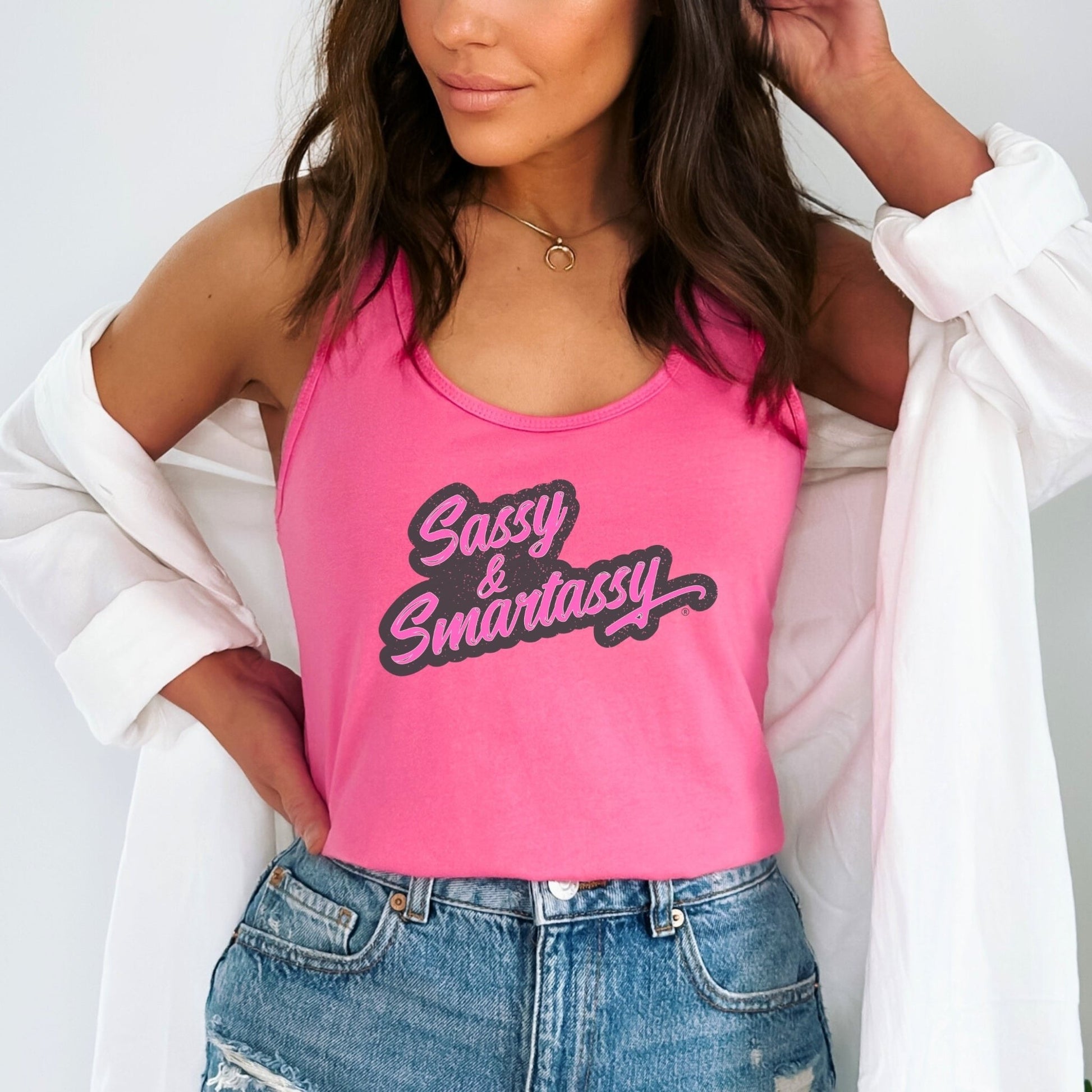 Witty & Wonderful Sassy & Smartassy® Women's Tank Top - Funny Graphic Tee by Sasshole® Clothing